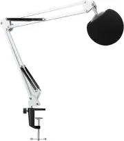 Mic Stand with Pop Filter - Microphone Boom Arm Stand with Foam Cover
