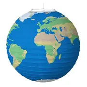 Solar System Rice Paper Lantern - Planet Earth