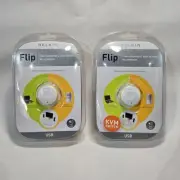 (2) Belkin Flip USB Monitor KVM Switch New Factory Sealed