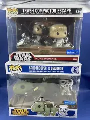Funko POP! Star Wars Sandtrooper & Dewback and Trash Compactor Escape Luke Leia