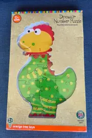 ORANGE TREE DINOSAUR NUMBER PUZZLE - NEW (BOX A BIT DAMAGED) (C1)