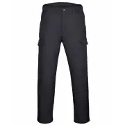 Men's Water-Repellent Softshell Fleece Lined Cargo Pants Outdoor WindProof SSP-1