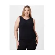 Cotton On Curve Womens Comfort Casual Tank Top Addison Black Size 12 NWT