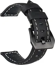 NPKNGZTATW 22MM Watchband Retro Genuine Leather Band Compatible With HUAWEI WATCH GT Smart Watch Replacement Bracelet Strap Watchband Compatible With Gear S3 Watch strap