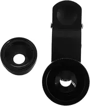 Mobile Phone Camera Lens Clip-on Fisheye Wide-Angle Macro Lenses Magnifier