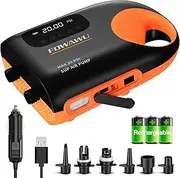 FOWAWU Sup Pump, 20 PSI Paddle Board Pump Intelligent Dual Stage Inflation & Deflation, Auto-Off, Inflatable Sup Pump SUP Air Pump DC 12V Car Connector
