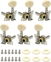 Amagogo 6x Guitar Machine Head Tuners Guitar String Tuning Pegs Tuning Keys 3L + 3R Musician Lover Gifts