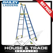 Bailey Platform Ladder 2.3m 8 Step Fiberglass Stepladder P170 FS13535