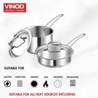 Vinod Classic Deluxe Stainless Steel Cookware Combo Set of 2 Pcs | Saucepan 2.1
