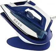 Steam Generator Iron，Handheld Iron for efficient steam Ironing of Clothes (2400W), Powerful steam Iron with Base for Easy Ironing of Various Clothes, with self-Cleaning Function