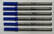 6 PIECES CROSS SLIM CLICK BALLPOINT REFILLS IN BLUE (8783-5)