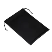Ski Goggle Bag, Microfiber Snow Goggles Case Drawstring Pouch Black