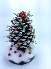 Christmas tree handmade pine cone Christmas tree Christmas Decoration tree Gift