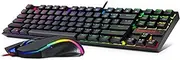 Redragon Mechanical Gaming Keyboard and Mouse Combo Wired RGB LED Backlit 60% with Arrow Key Keyboard & 7200 DPI Mouse for Windows PC Gamers