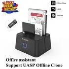 2x16TB USB 3.0 to SATA Hard Drive Dock Dual Bay 2.5" 3.5"HDD/SDD Docking Station
