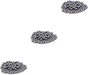 [BEALIFE] 3 Set of Spacer Beads Seamless 4mm Loose Ball Reliable Small Accessories Jewelry Craft Making for Bracelet Necklace black 4mm, black 4mm 3Set