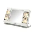 Two-Sided Makeup Mirror with Lights - Vanity Mirror with 3X Magnification &