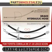 2x Rear LH & RH Brake Hydraulic Hose for Toyota Corolla iM Scion tC Lexus CT200h (for: Lexus)