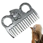 Metal Horse Comb Horse Mane and Tail Brush Metal Horse Head Mane Comb