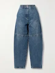 [Co] Co - Paneled High-rise Wide-leg Jeans - Indigo - 25 25 Blue