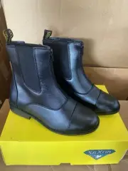 Saxon Equileather Paddock Boots- Women’s Size 9 - Zip Up