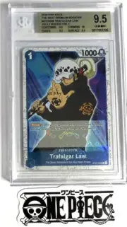 BGS 9.5 One Piece ST03-008 C Trafalgar Law Flag Foil - English - PRB01 The Best