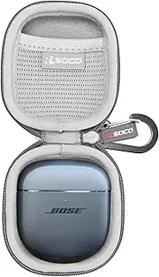 RLSOCO Hard Case for Bose QuietComfort Earbuds II/Earbuds 2/QuietComfort Ultra, Wireless, Bluetooth, World’s Best Noise Cancelling in-Ear Headphones (Grey)