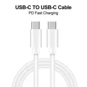2M USB-C USB 3.1 Type-C M/M Cable Data Sync Charging Cord 10Gbps For Macbook PC