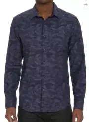 Robert Graham Size S JUNK YARD LONG SLEEVE BUTTON DOWN SHIRT NWT