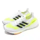 adidas 慢跑鞋 Ultraboost 21 運動 女鞋 愛迪達 輕量 透氣 舒適 避震 路跑 白 黃 FY0401 22.5cm WHITE/YELLOW