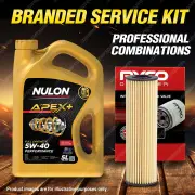 Ryco Oil Filter Nulon 5L APX5W40 Engine Oil Kit for Mercedes Benz E250Cgi Slk200