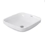 Duravit DuraStyle 15-3/4" Square Ceramic Undermount Bathroom Sink with Overflow