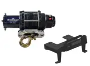 Viper 50 Ft Winch 3000 lb Black w/ Mount For Can-Am Commander 1000 2010-21