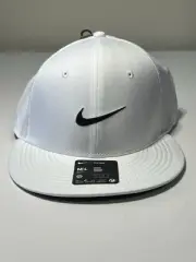Nike Pro Cap Structured Round Bill Hat Adult M/L Flat Bill Snapback FJ0437 100