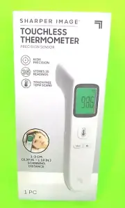 Sharper Digital Touchless Boys Girls White Smart Forehead Thermometer NEW