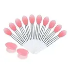 10pcs Silicone Lip Brush Set Lipstick Lip Gloss Applicator Brushes Lip K0W9