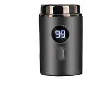 Men’s Electric Razor Portable Rechargeable Shaver with Digital Display Grey