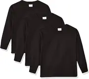 [Hanes] Big Boys Tagless Long Sleeve Tee (Pack of 3)