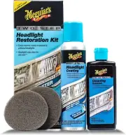 Meguiar's Two Step Headlight Restoration Kit Headlight Cleaner Restores Protects
