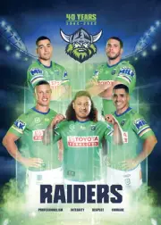 CANBERRA RAIDERS TEAM POSTER,NRL RUGBY, STORM,DOGS PANTHERS TIGERS EELS TIGERS