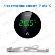 MINYUE Aquarium Thermometer LCD Digital External Thermometer Charging Type-C Fis