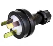 EP/B 10 Amp 3 Pin Extension Plug Lead Black 240v