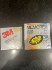 Lot Sealed Memorex Diskettes 2S/2D 3.5" 1mb Floppy Disks (20) + 3M 3.5 Disk (10)