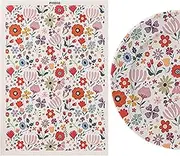 Clay Transfer Paper, Handmade Floral Decals | Oversized Soluble Decal Sheet with Rustic Look, Beautiful Pottery Transfer Paper for Porcelain Pieces, Jewelry Making, Ceramic Design, and Adult Crafts