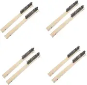 Zerodeko 4sets Grill Grate Cleaner BBQ Brush Pizza Brush Scrub Pizza Oven Accessories Wire for Drill Grill Cleaner 2pcs*4