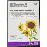 Kenmore R/W 19000 Embroidery Data Reader /Writer Memory Card CD-Rom Serial Cable