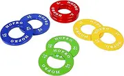 HoPro Olympic Fractional Plates Pair of Each 1/4, 1/2, 3/4, 1 LB Weights (8 Plates. Total Weight: 5lbs)
