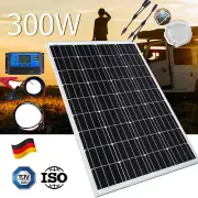 300W 12V Solar Panel Kit Mono Fixed Home Caravan Camping Power Battery Charging