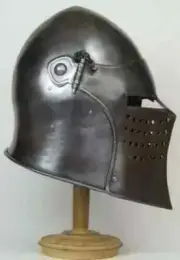 Medieval Barbuta Helmet /Great Knight Templar Helmet Replica SCA 18GA LARP