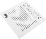 Healeved Women Acrylic Lash Tray Transparent Display Board for Eyelash Extensions Sleek Design for Easy Visibility and Measurement Lash Holder Board for Professionals